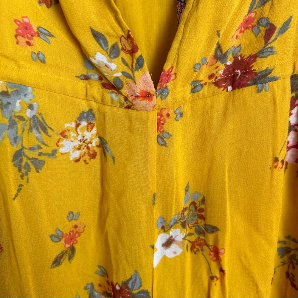 Free People Georgia Jumpsuit Sz Large Floral Print NWT‎